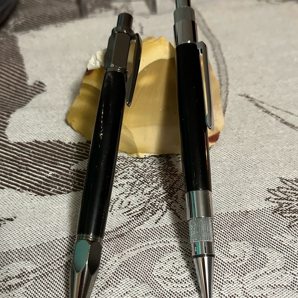 Custom Buffalo horn pen and pencil